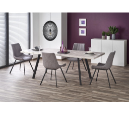 DALLAS étkezőasztal, fekete/márvány