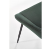 Étkezőszék K404, sötétzöld bársony