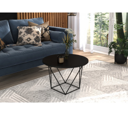 LIAM Dohányzóasztal Fekete+Fekete