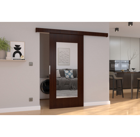 Falra szerelhető tolóajtó NELA 86 Wenge