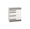 BLANCO 08 sosna śnieżna/MDF new grey - komoda