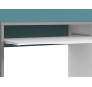 IQ 11-01 korpus szara platyna-biały/wstawka pudrowy - biurko