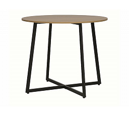 LUNA étkezőasztal, Tölgy/Fekete matt