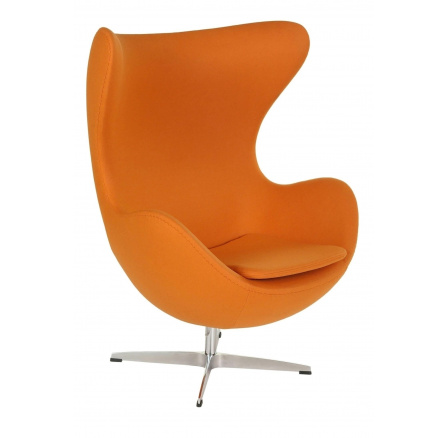 Tojás fotel narancssárga kasmír 11 Prémium