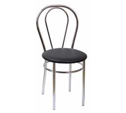 Étkezőszék TULIPÁN, Fekete ökobőr