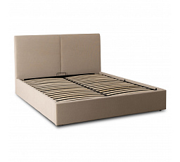 Łóżko 160x200 MARSYLIA z Pojemnikiem Beżowe Sztruksowe