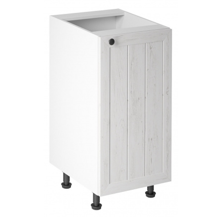 Konyhai alsó szekrény - PROWANSJA D40 - Jobb, Fehér/Andersen fenyő