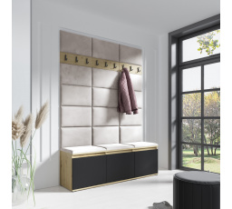 EMI 6 előszobafal, Trinity 01/Artisan + Fekete