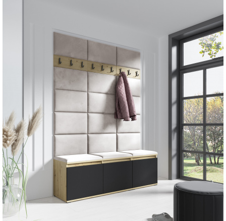 EMI 6 előszobafal, Trinity 01/Artisan + Fekete