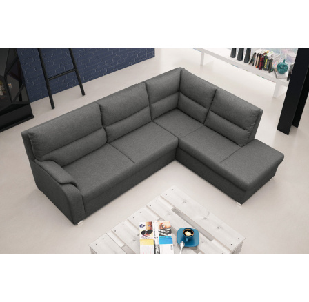 Rohová sedací souprava Rambo P tm.šedá