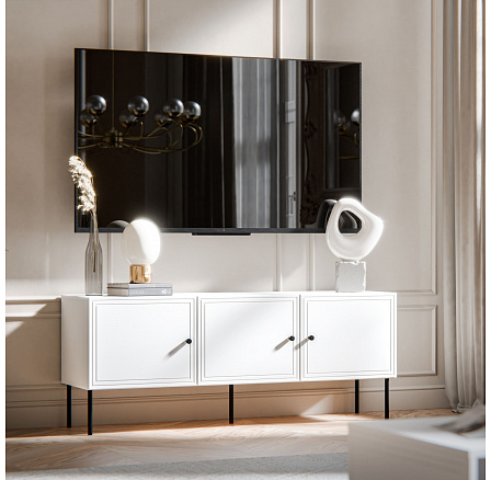 PALAZZO BIS 150 3D TV-szekrény, fehér PALAZZO BIS 150 3D TV-szekrény, fehér