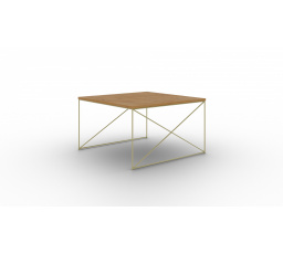 Nelia kávézóasztal Arany+Lancelot Tölgy