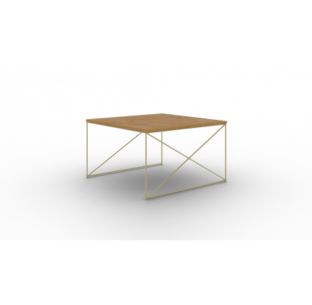 Nelia kávézóasztal Arany+Lancelot Tölgy