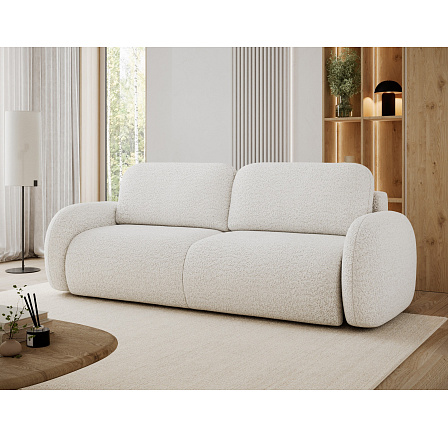 Avuela kanapéágy tárolóval, fehér Bouclé Royal 01 200x140 1 Avuela kanapéágy tárolóval, fehér Bouclé Royal 01 200x140 1