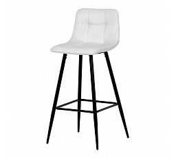 Barová židle, bílá, látka,AUB-X7015 WT2