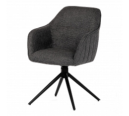 Jídelní židle, šedá, látka, HC-536 GREY2