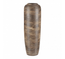 Váza keramická - vysoká 60 cm, hnědá