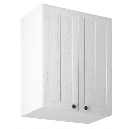 Konyhai felső szekrény PROWANSJA G60, Fehér/Andersen fenyő