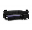 Rohová sedací souprava DIANA, Velva Black, Pravá