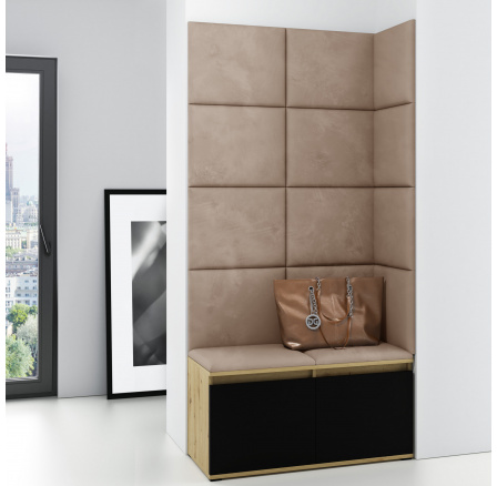 EMI 2 előszobafal, Trinity 04/Artisan + fekete