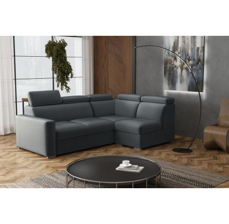 Sedací souprava Petrit VI pravá Paros tmavě šedá