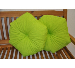 Polštář hvězda světle zelený set 2 kusy