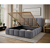 Bed Edvige + wooden frame/ standard lift/ bedding box 160x200 Royal 04 Not applicable 1