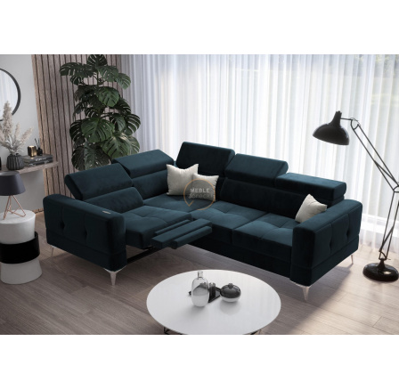 NAROŻNIK TOSCANIA RELAX Z FUNKCJĄ SPANIA 185X250 - Wybierz własny kolor - Zapisz swój wybór - Galeria tkanin poniżej , lewa