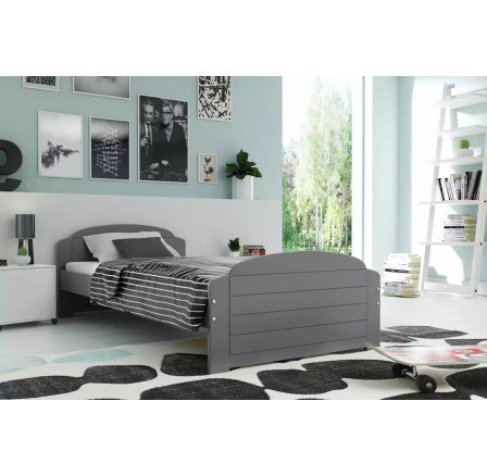 LILI PARTEROWE RAMA GRAFIT BEZ SZUFLADY BEZ MATERACY 90 X 200 KPL