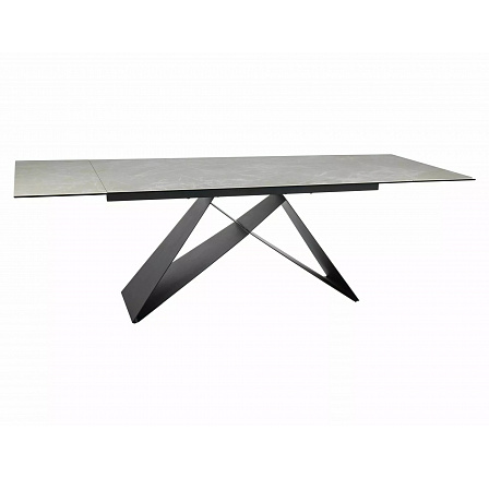 WESTIN CERAMIC étkezőasztal, Diamond Cream matt/Fekete matt