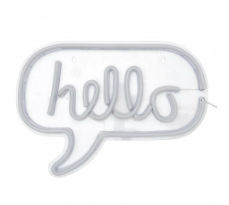 HELLO Neon LED lámpa