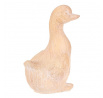Kachna - polyresin, menší, imitace dřeva