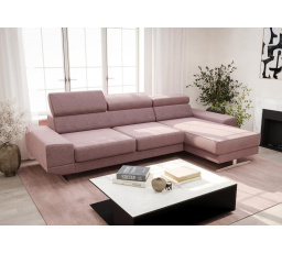 NAROŻNIK MILANO MINI 270 CM - Odcienie różu , prawa