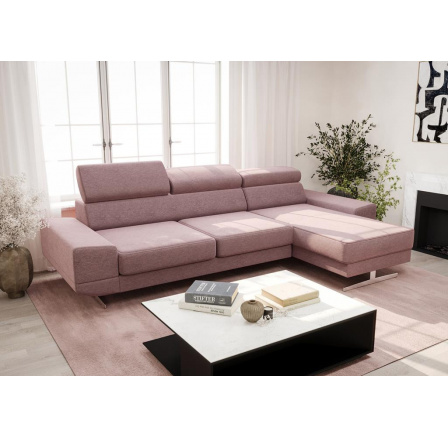 NAROŻNIK MILANO MINI 270 CM - Odcienie różu , prawa