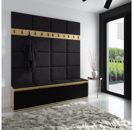 EMI 4 előszobafal, Trinity 16/Artisan+fekete