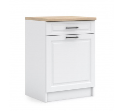 Kuchyňská dolní skříňka IRMA D60-1D1SZ, Bílá mat