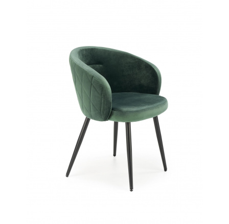 Étkezőszék K430, Zöld/Fekete