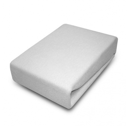 Prześcieradło BAWEŁNIANE popielate - 60 x 120