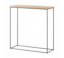 Konzol Milan Fekete + Lancelot Tölgy