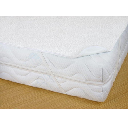 Chránič matrace nepropustný a prodyšný PU+froté 160x200 cm Chránič matrace nepropustný a prodyšný PU+froté 160x200 cm