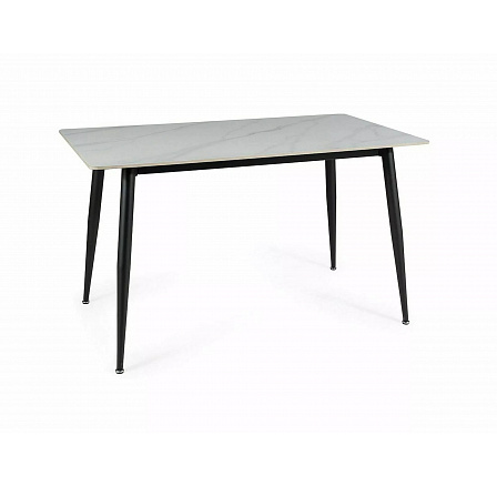 RION étkezőasztal, Fehér márvány hatás/Fekete matt