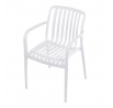 Zahradní židle plast, bílá, CT-X7029 WT