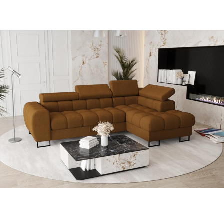 NAROŻNIK ROZKŁADANY ASPEN MINI 260x170 CM - prawa , Wybierz własny kolor - Galeria tkanin poniżej