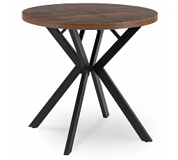 Stół DORIAN Rozkładany 80-160 cm Dąb Rustykalny/Czarny