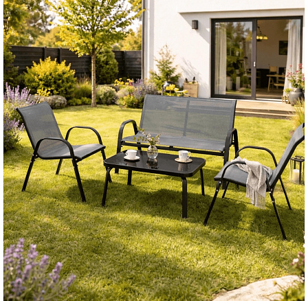 Zestaw Mebli Ogrodowych MINNESOTA Szary