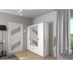 Šatní skříň Enja 4D2S, bílá