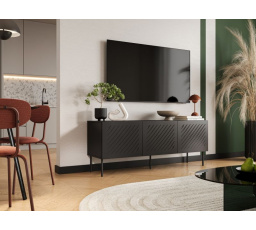 TV komód SIENA 150, fekete