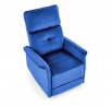SEMIR dönthető fotel USB-vel, Sötétkék