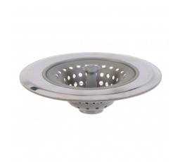 Szilikon/króm mosogató szűrő szürke