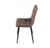Jídelní židle, hnědá, sametová látka, CT-281 BR4